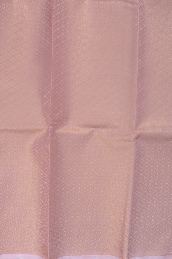 Tissue Pink Silk Dhoti With Shirt Material