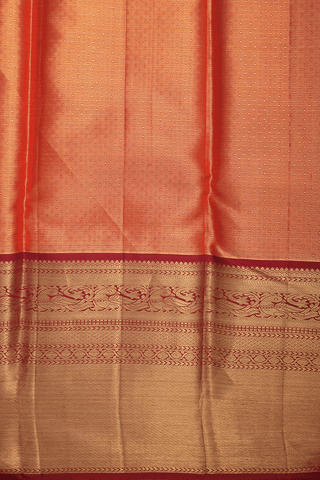 Traditional Border Gold Tissue Kanchipuram Silk Saree