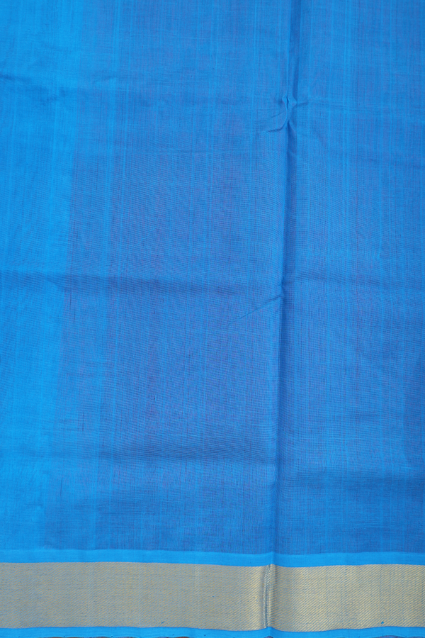 Traditional Silk Cotton Saree Burgundy Red With Zari Buttas