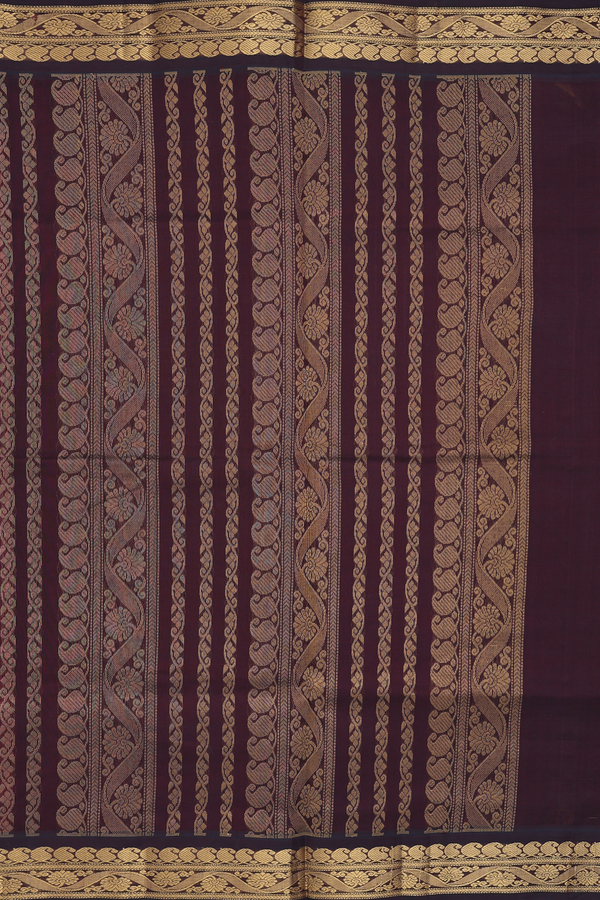Traditional Silk Cotton Saree Coral Red With Printed Design