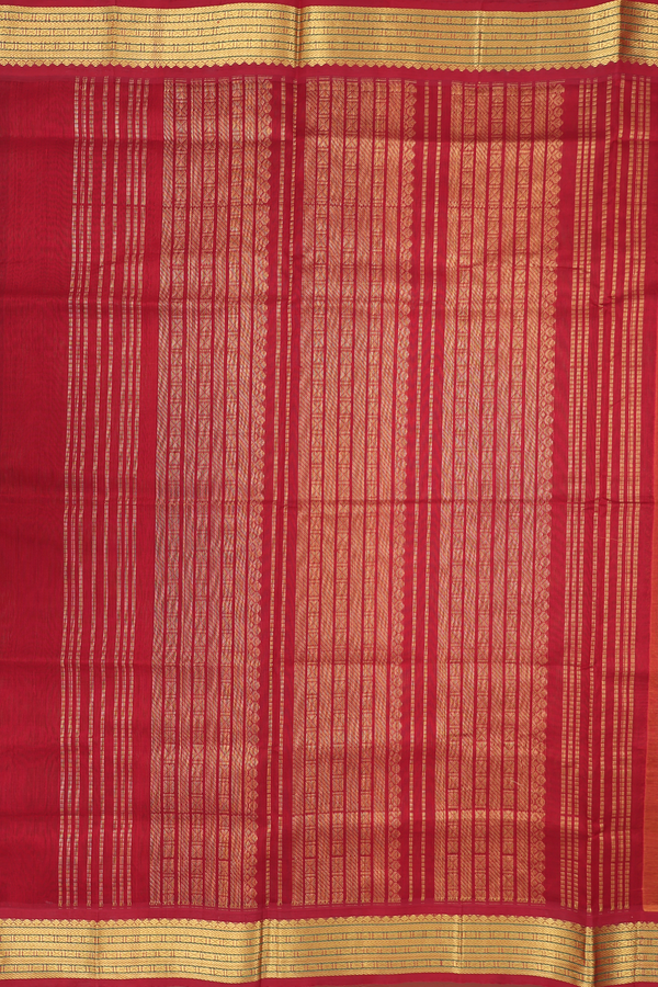 Traditional Silk Cotton Saree Dual Tone With Contrast Border