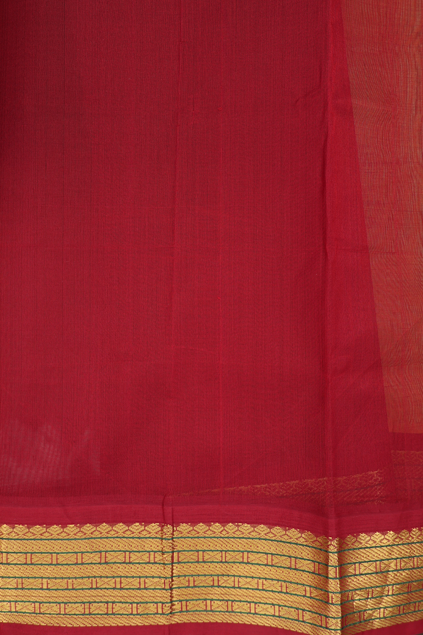 Traditional Silk Cotton Saree Dual Tone With Contrast Border