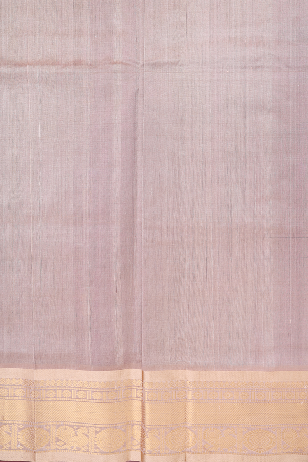 Traditional Silk Cotton Saree Grape Purple With Checks Design