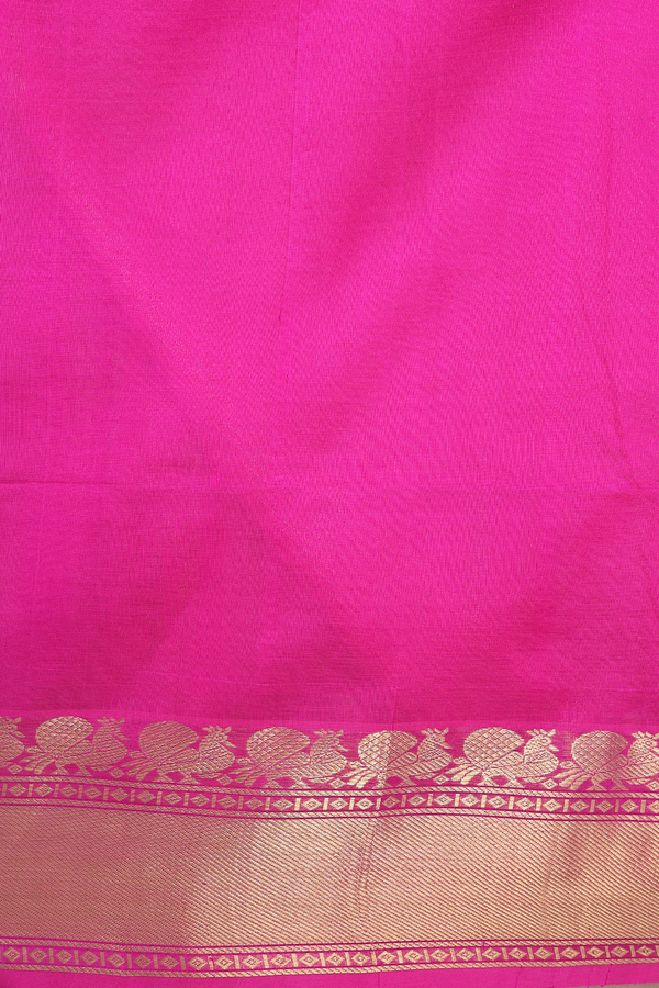 Traditional Silk Cotton Saree In Beige With Checks Design
