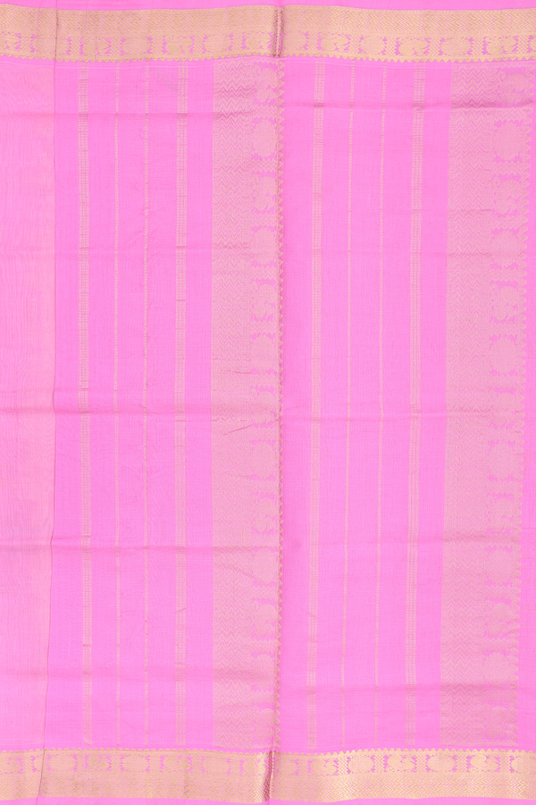 Traditional Silk Cotton Saree In Beige With Zari Buttas