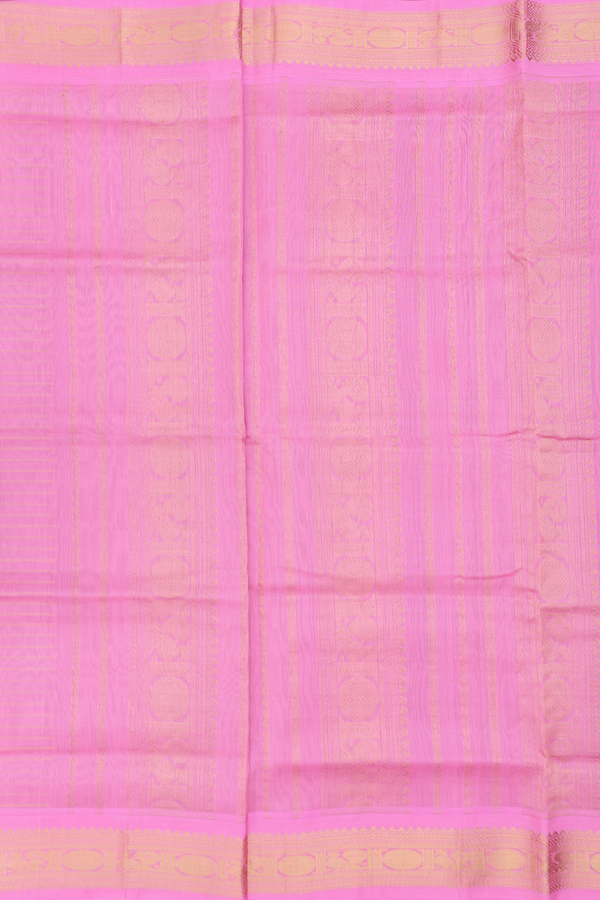 Traditional Silk Cotton Saree In Dark Green With Checks Desi