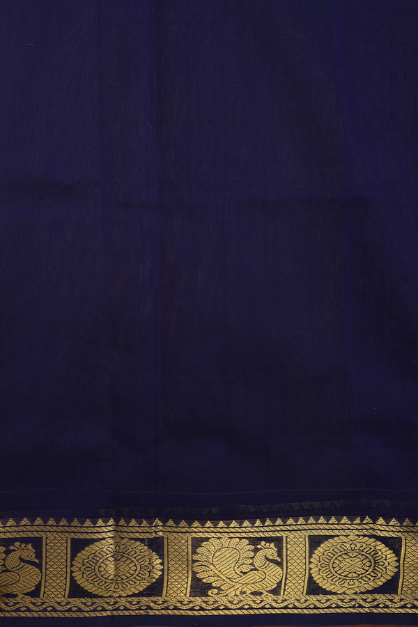Traditional Silk Cotton Saree In Pale Yellow With Zari Border