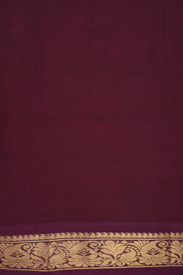 Traditional Silk Cotton Saree In Peach With Printed Design