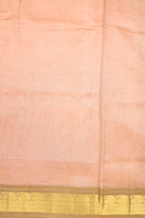 Traditional Silk Cotton Saree In Pink With Contrast Border