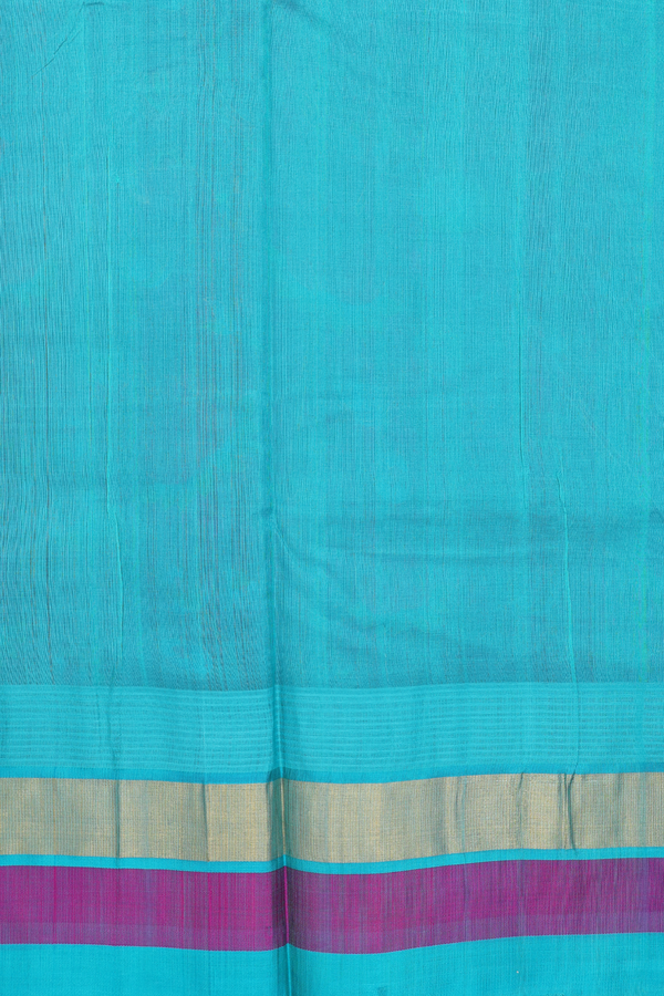 Traditional Silk Cotton Saree In Purple With Printed Design