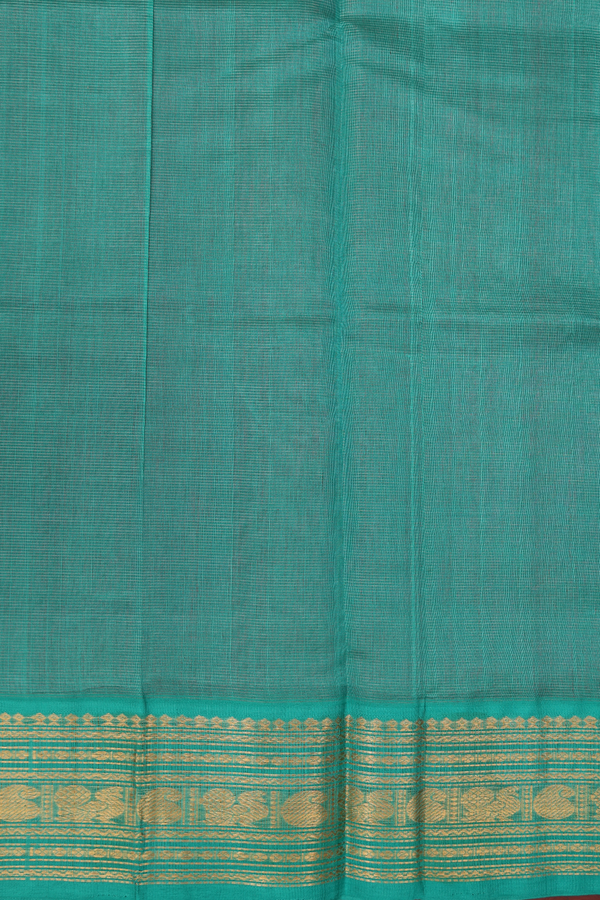 Traditional Silk Cotton Saree In Purple With Stripes Design