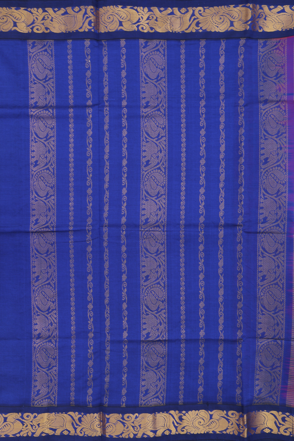 Traditional Silk Cotton Saree In Red With Printed Design