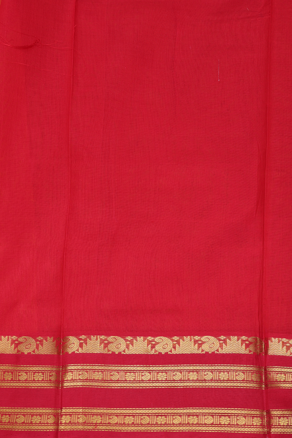 Traditional Silk Cotton Saree In Yellow With Contrast Border