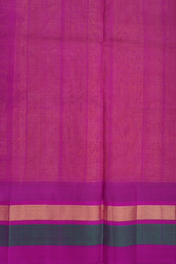 Traditional Silk Cotton Saree In Yellow With Contrast Border