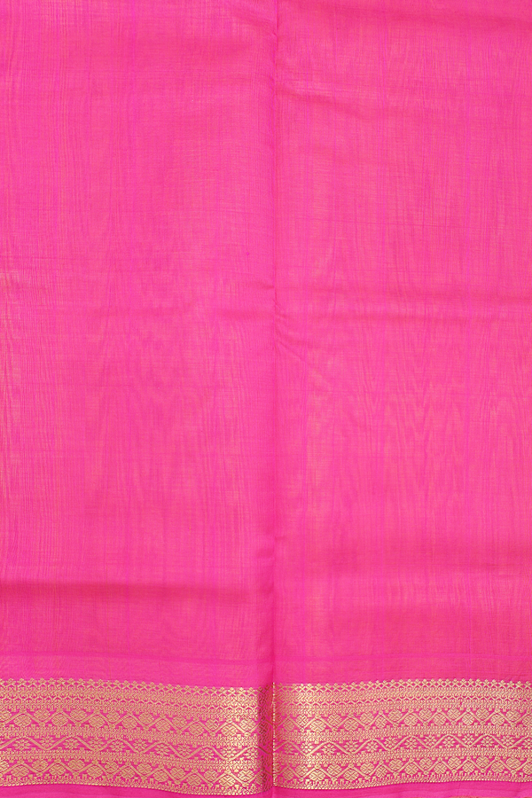 Traditional Silk Cotton Saree In Yellow With Neli Design