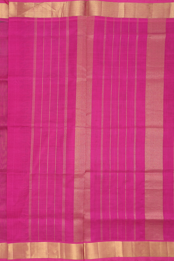 Traditional Silk Cotton Saree Pear Green With Paisley Buttas