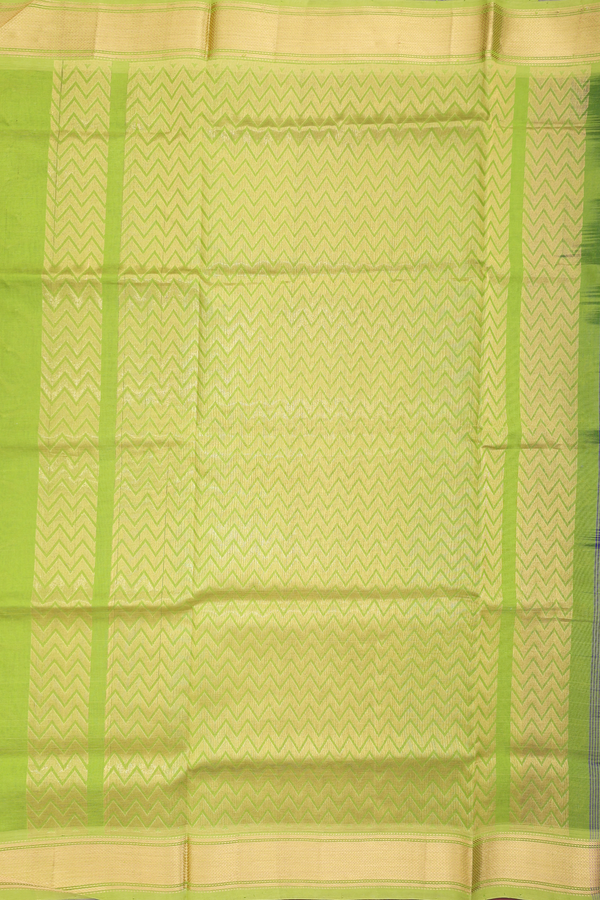 Traditional Silk Cotton Saree Royal Blue With Paisley Buttas