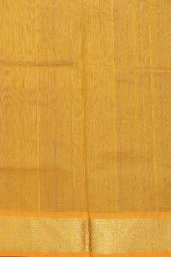 Traditional Silk Cotton Saree Royal Blue With Paisley Buttas