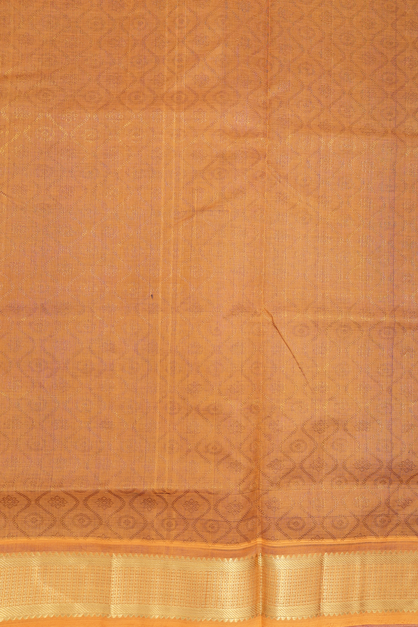 Traditional Silk Cotton Saree Royal Blue With Scallop Design