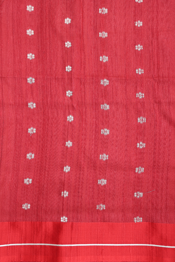 Tussar Banarasi Silk Saree In Blue With Zari Motifs