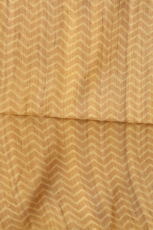 Tussar Madhubani Silk Saree Charcoal Grey With Printed Design