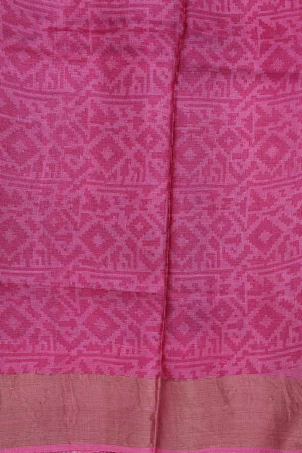 Tussar Silk Saree In Aegean Blue With Allover Design