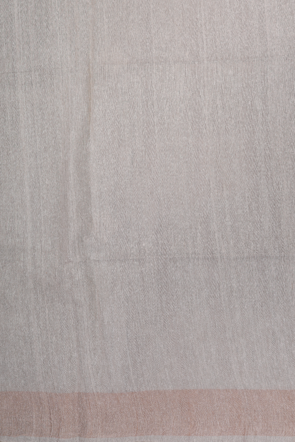 Tussar Silk Saree In Beige With Diamond Buttas
