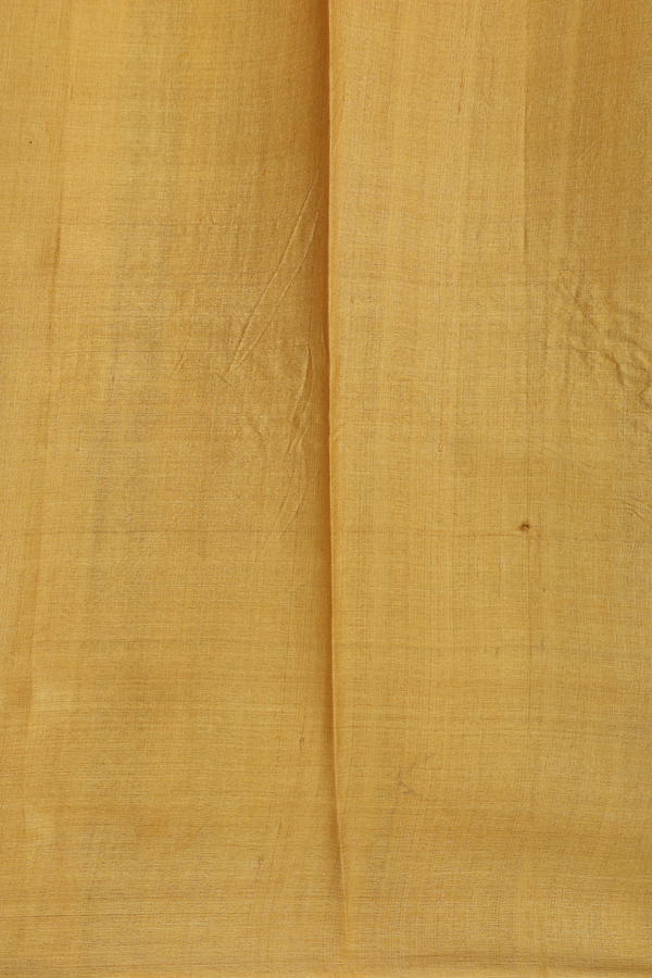 Tussar Silk Saree In Beige With Floral Design