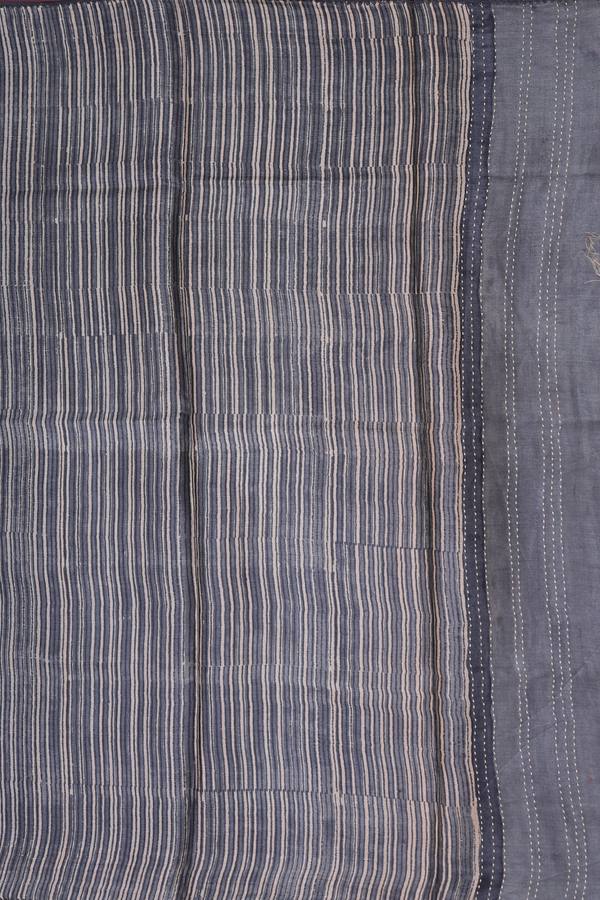 Tussar Silk Saree In Beige With Floral Design