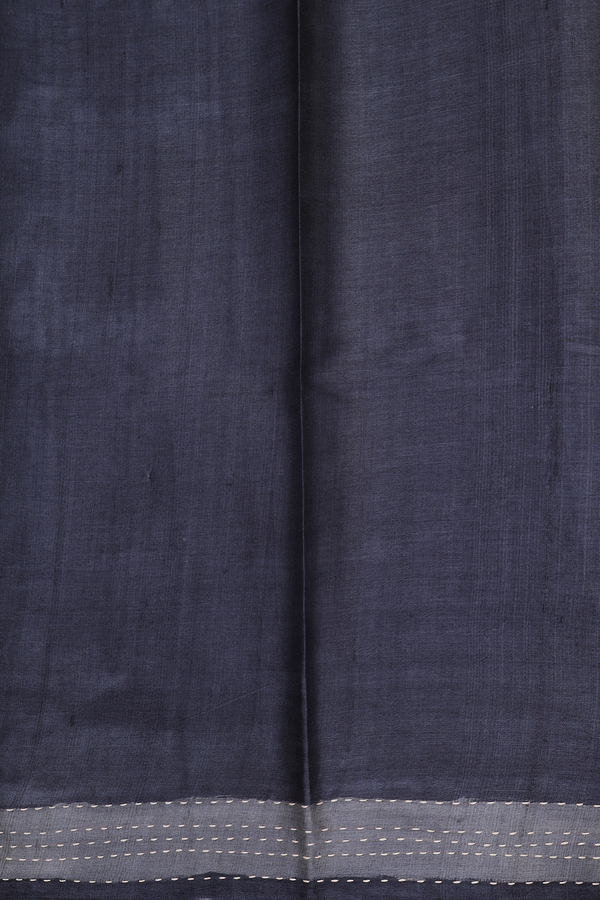 Tussar Silk Saree In Beige With Floral Design