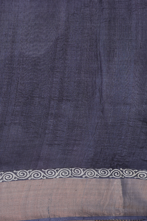 Tussar Silk Saree In Beige With Floral Printed Design
