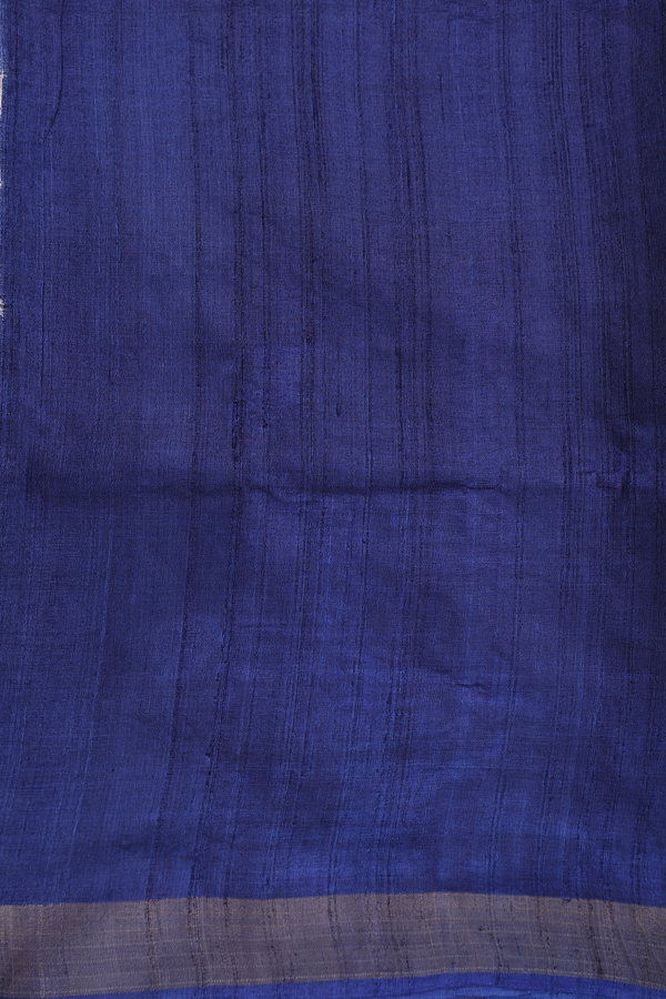 Tussar Silk Saree In Beige With Leaf Printed Design