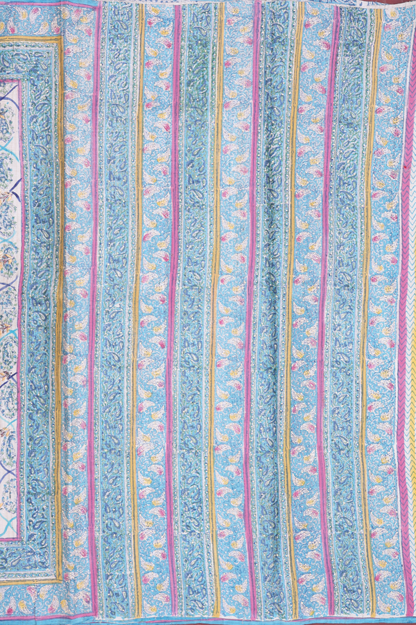 Tussar Silk Saree In Beige With Paisley Design