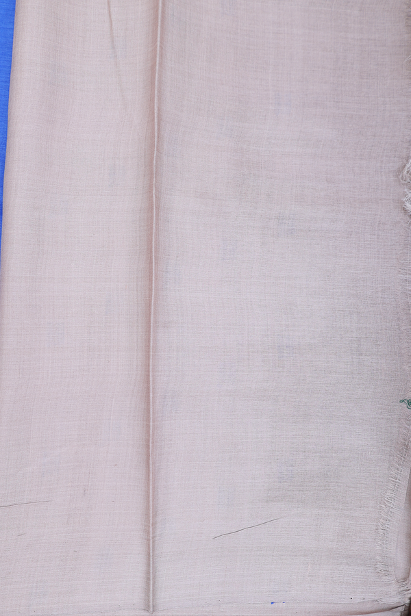 Tussar Silk Saree In Blue With Contrast Border