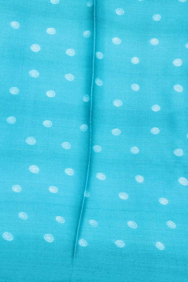 Tussar Silk Saree In Blue With Shibori Design