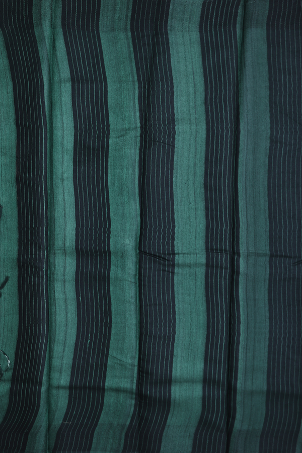 Tussar Silk Saree In Brown With Diamond Design