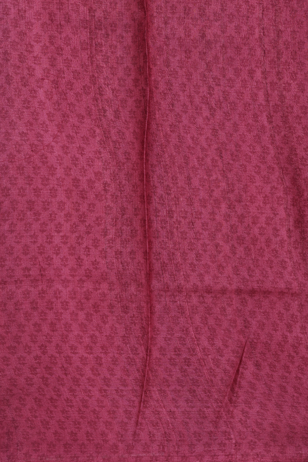 Tussar Silk Saree In Cocoa Brown With Printed Design