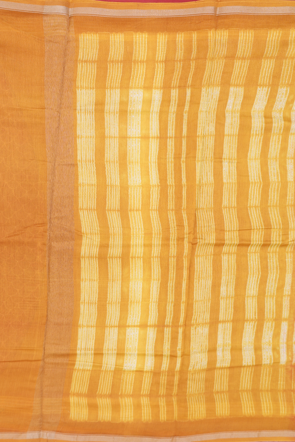 Tussar Silk Saree In Brown With Shibori Design
