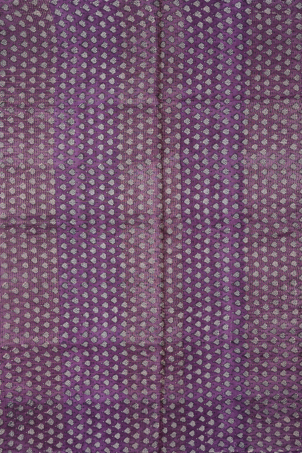 Tussar Silk Saree In Burgundy Red With Checks Design