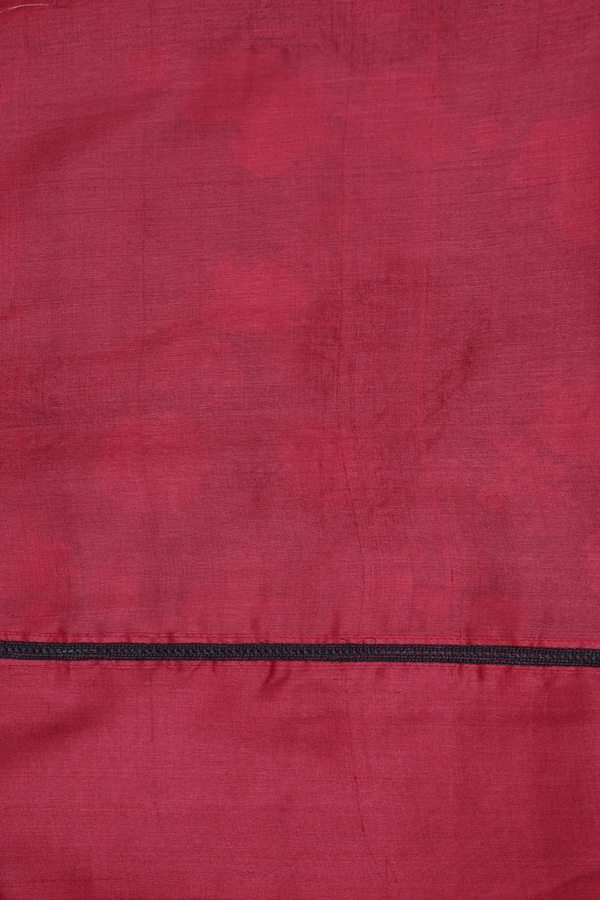 Tussar Silk Saree In Charcoal Grey With Floral Design