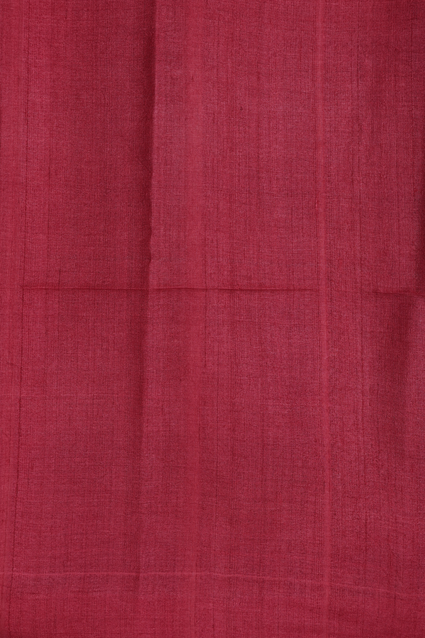 Tussar Silk Saree In Charcoal Grey With Printed Design