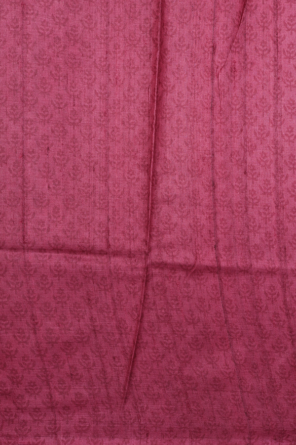 Tussar Silk Saree In Cocoa Brown With Diamond Design