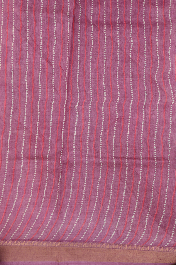 Tussar Silk Saree In Cream Color With Printed Buttas