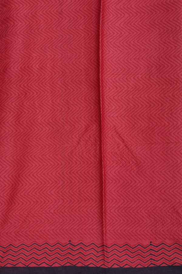 Tussar Silk Saree In Dark Grey With Printed Design