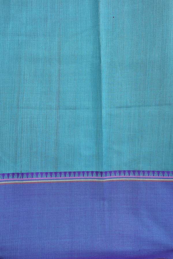 Tussar Silk Saree In Dark Oak Brown With Contrast Border