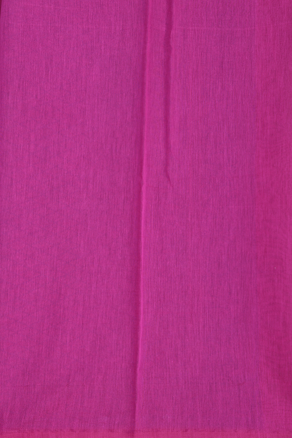 Tussar Silk Saree In Dark Pink With Threadwork Buttas