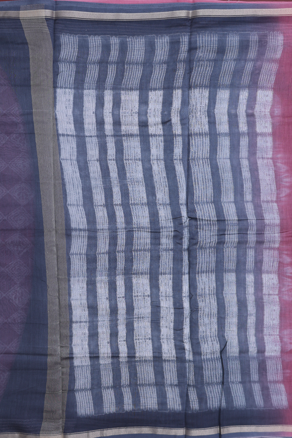 Tussar Silk Saree In Dusty Pink With Shibori Design