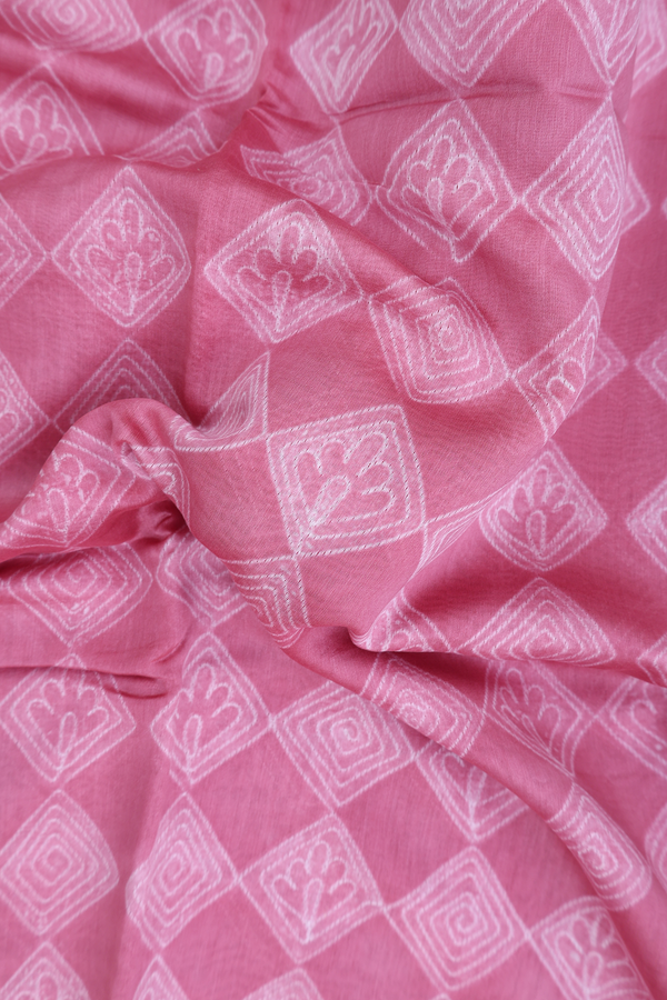 Tussar Silk Saree In Dusty Pink With Shibori Design
