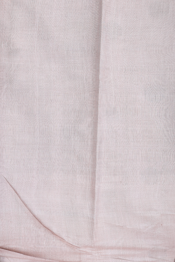 Tussar Silk Saree In Plain Fern Green With Contrast Border