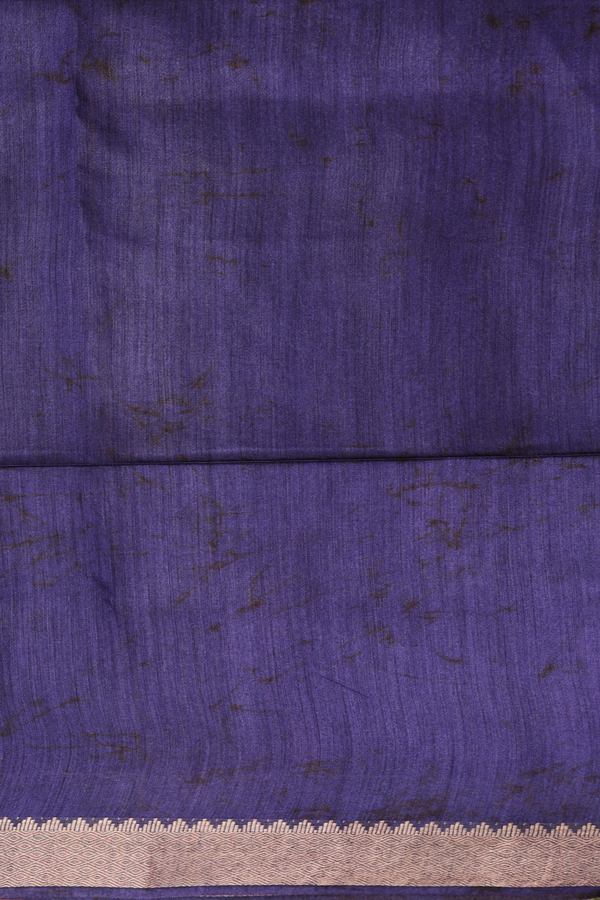 Tussar Silk Saree In Green With Printed Design